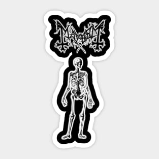 mayhem skull Sticker